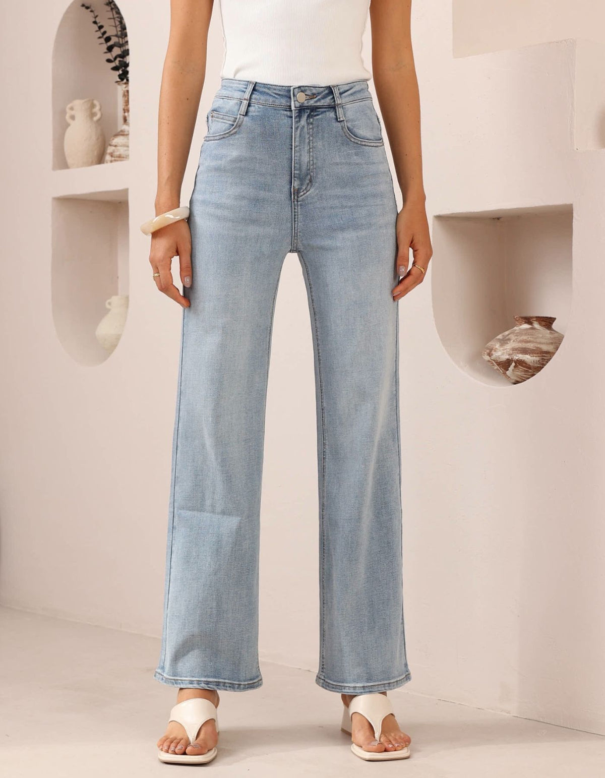 Hollis Stretch Denim Jeans in Blue