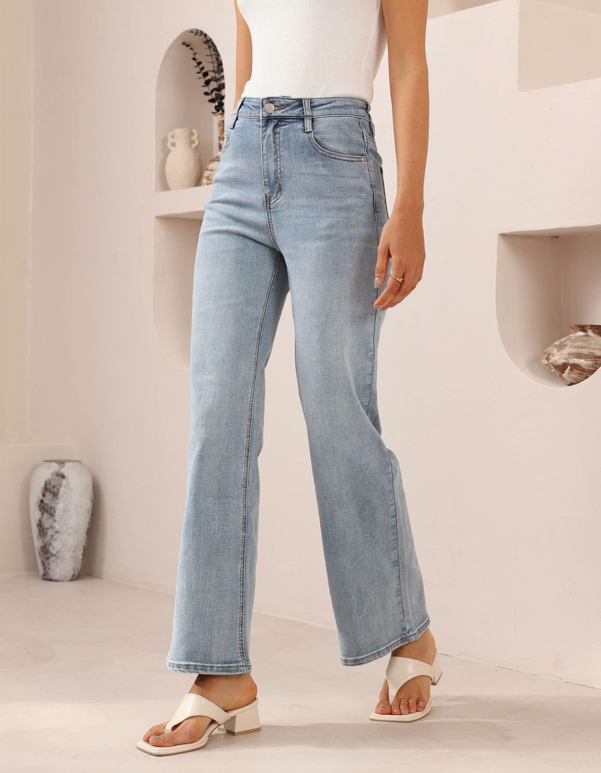 Hollis Stretch Denim Jeans in Blue