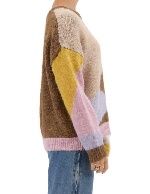 Splice Colour Block Jumper in Multi