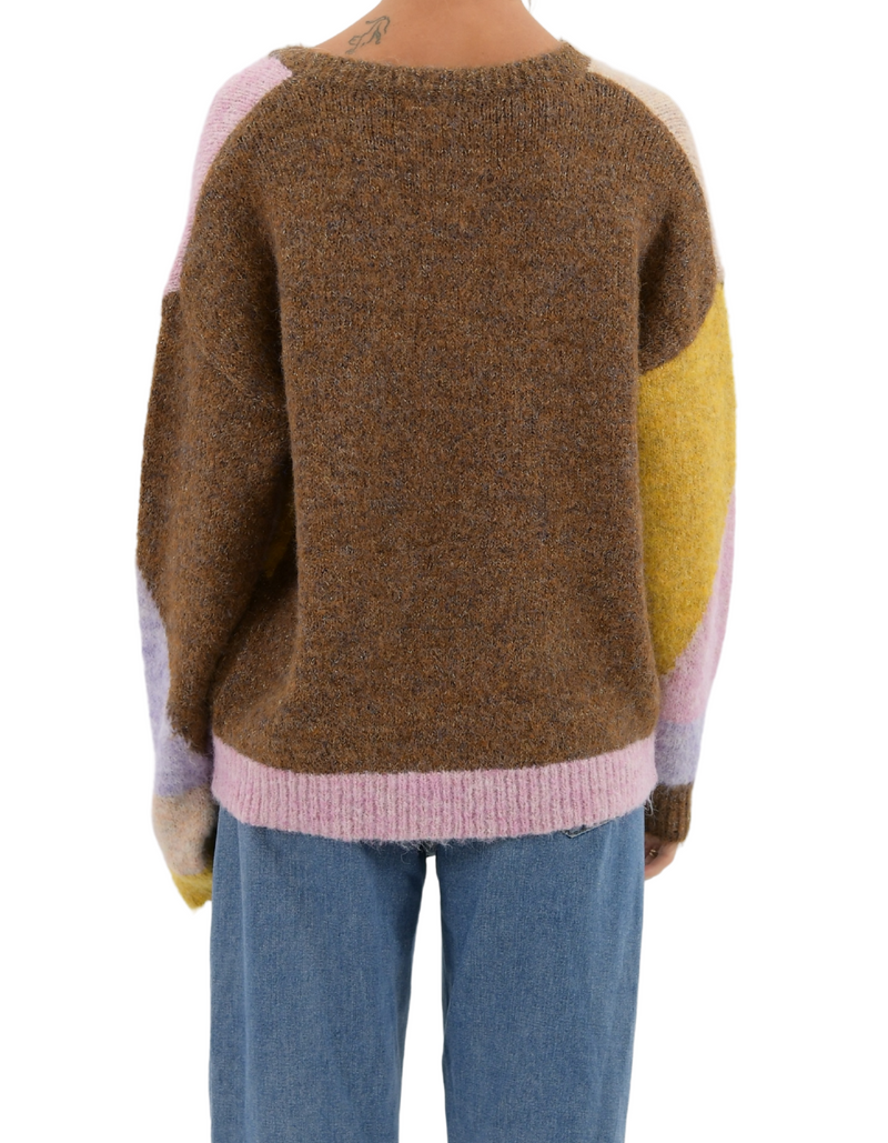 Splice Colour Block Jumper in Multi