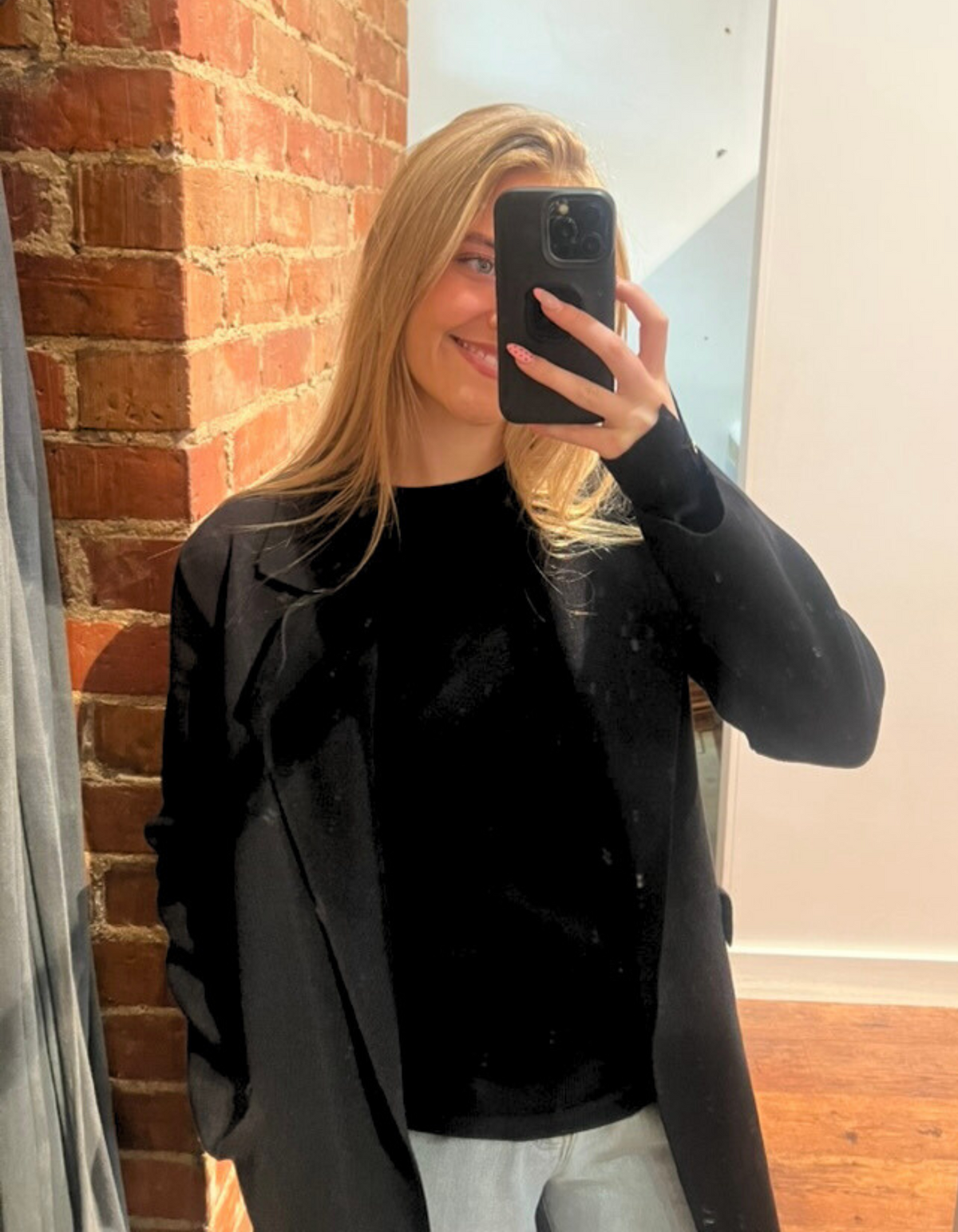 Ash Coatigan with Fabric Waist Tie in Black