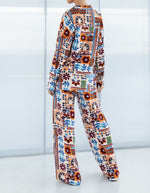 Elora Wide Leg Pants in Multi Print
