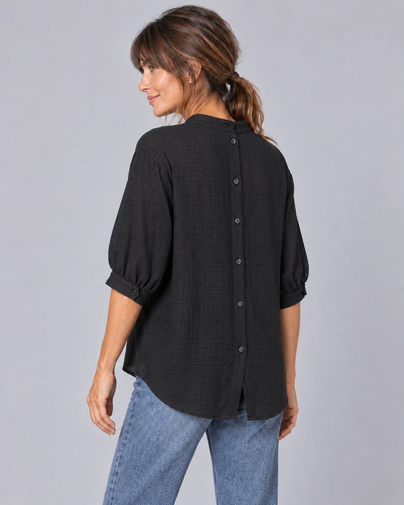 Brook Black Relaxed Fit Shirt