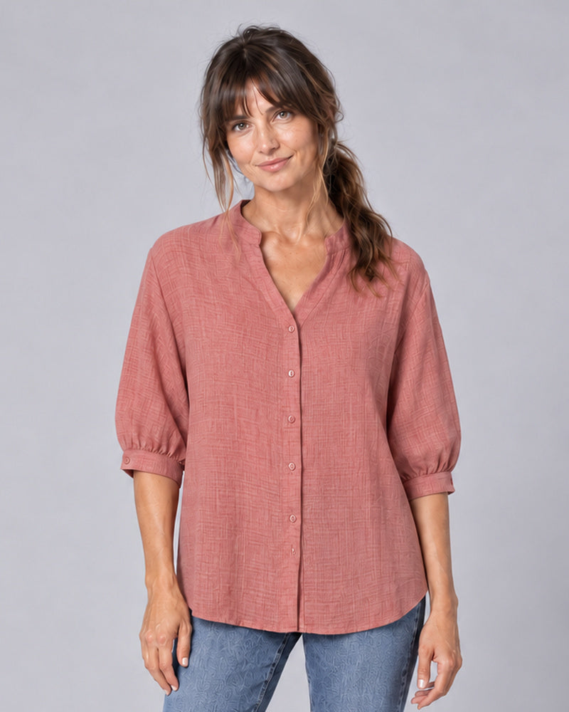 Brook Terracotta Relaxed Fit Shirt