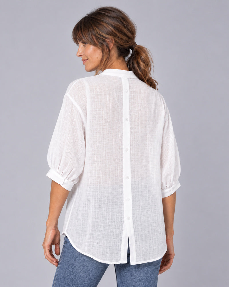 Brook White Relaxed Fit Shirt