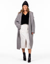 Oak Oversize Edge to Edge Maxi Cardigan in Grey