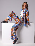 Elora Wide Leg Pants in Multi Print