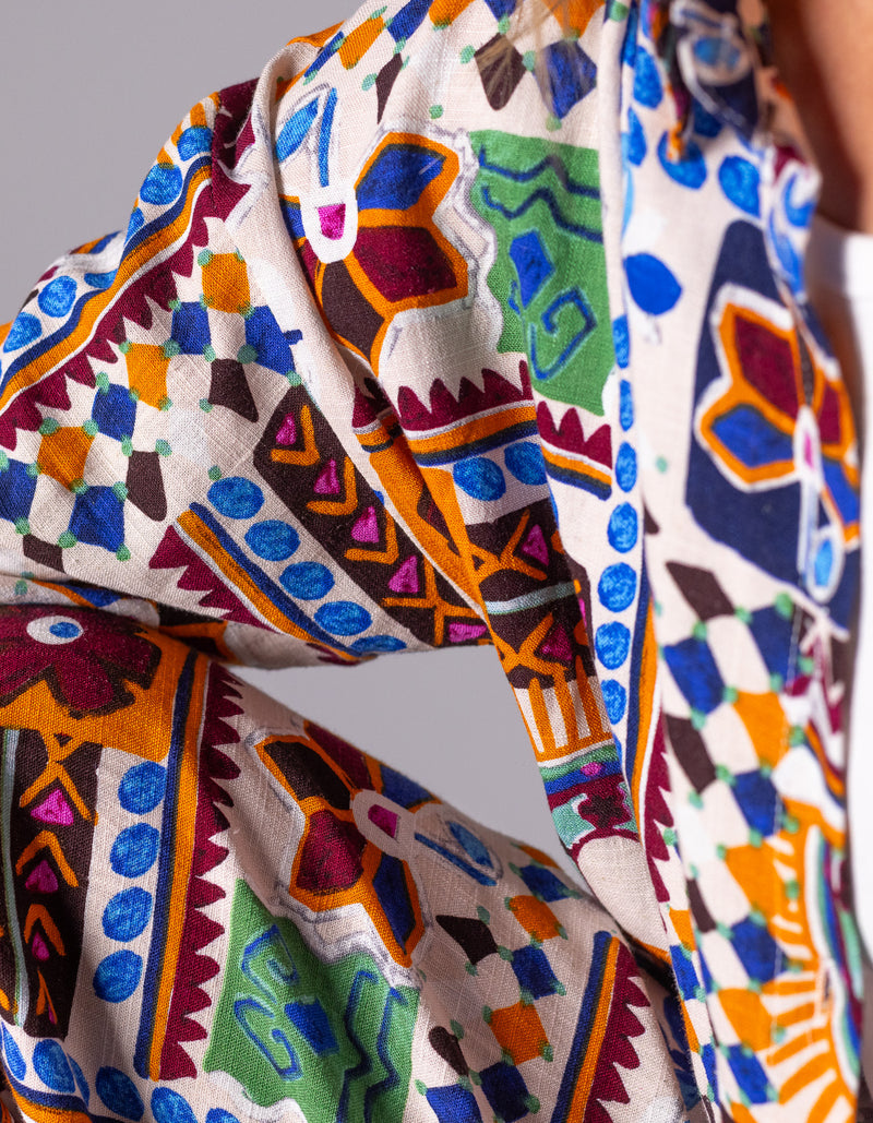 Elora Wide Leg Pants in Multi Print