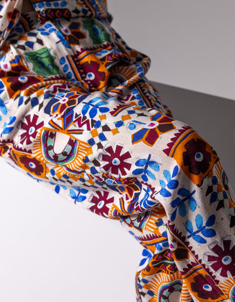 Elora Wide Leg Pants in Multi Print