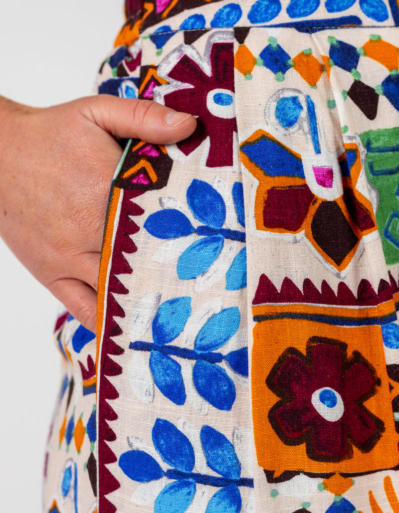 Elora Wide Leg Pants in Multi Print