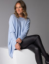 Willow Cotton Knit Jumper in Light Blue