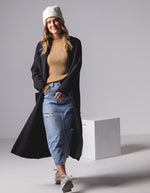 Cedar Edge to Edge Coatigan in Black