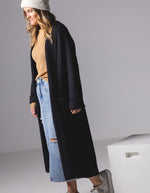 Cedar Edge to Edge Coatigan in Black