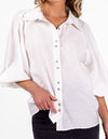 Xavi Double Collar Shirt in White