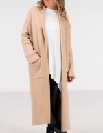 Cedar Edge to Edge Coatigan in Beige