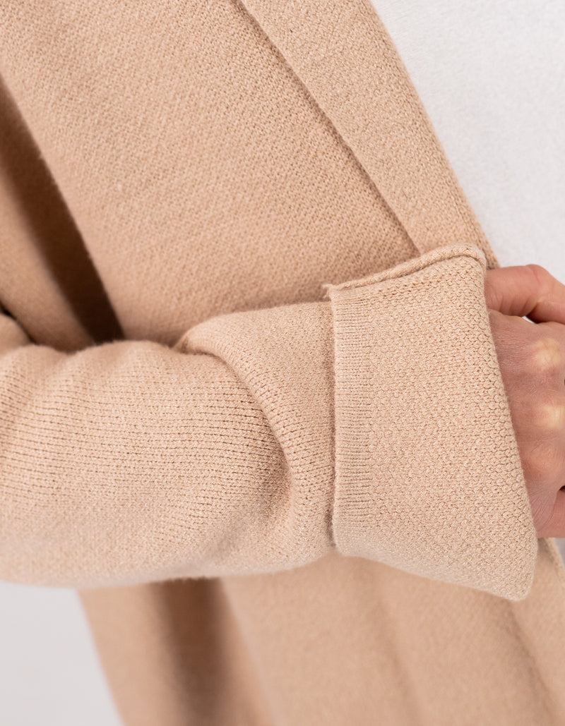Cedar Edge to Edge Coatigan in Beige