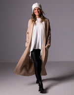 Cedar Edge to Edge Coatigan in Beige