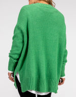 Julia Crew Neck Knit Jumper in Green