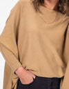 Willow Cotton Knit Jumper in Camel