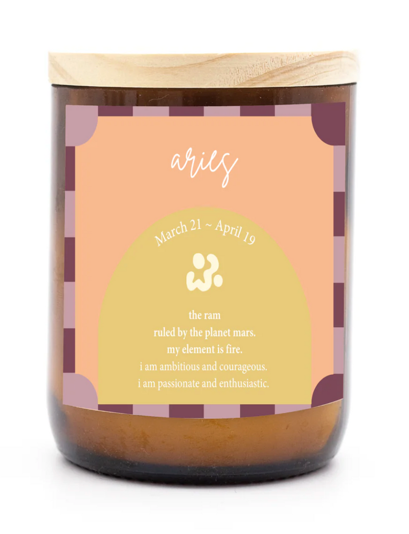 Zodiac Colour Candle - Aries