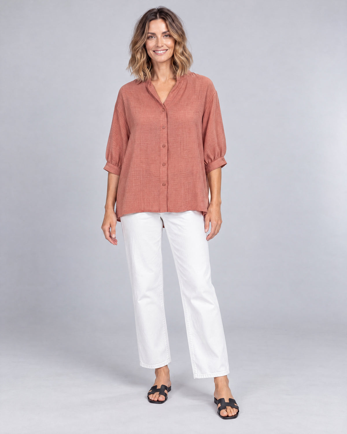 Brook Terracotta Relaxed Fit Shirt