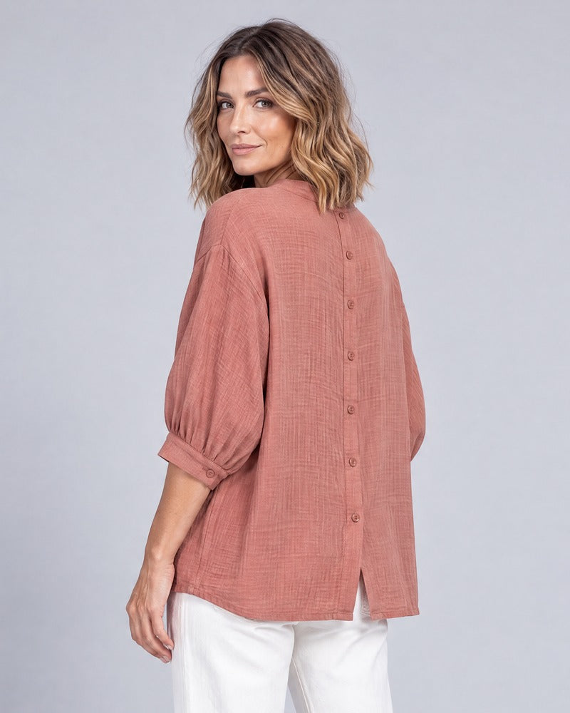Brook Terracotta Relaxed Fit Shirt