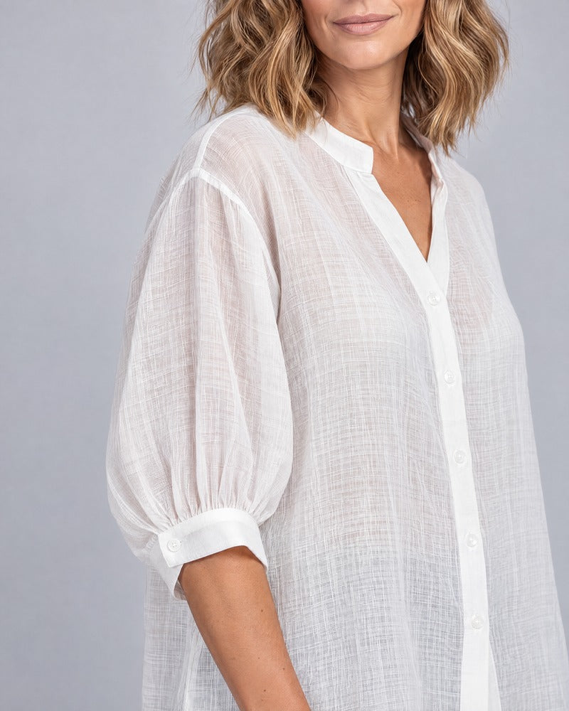 Brook White Relaxed Fit Shirt