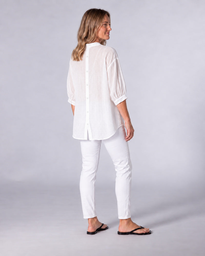 Brook White Relaxed Fit Shirt