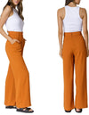 Kendal Wide Leg High Waist Pants in Spice