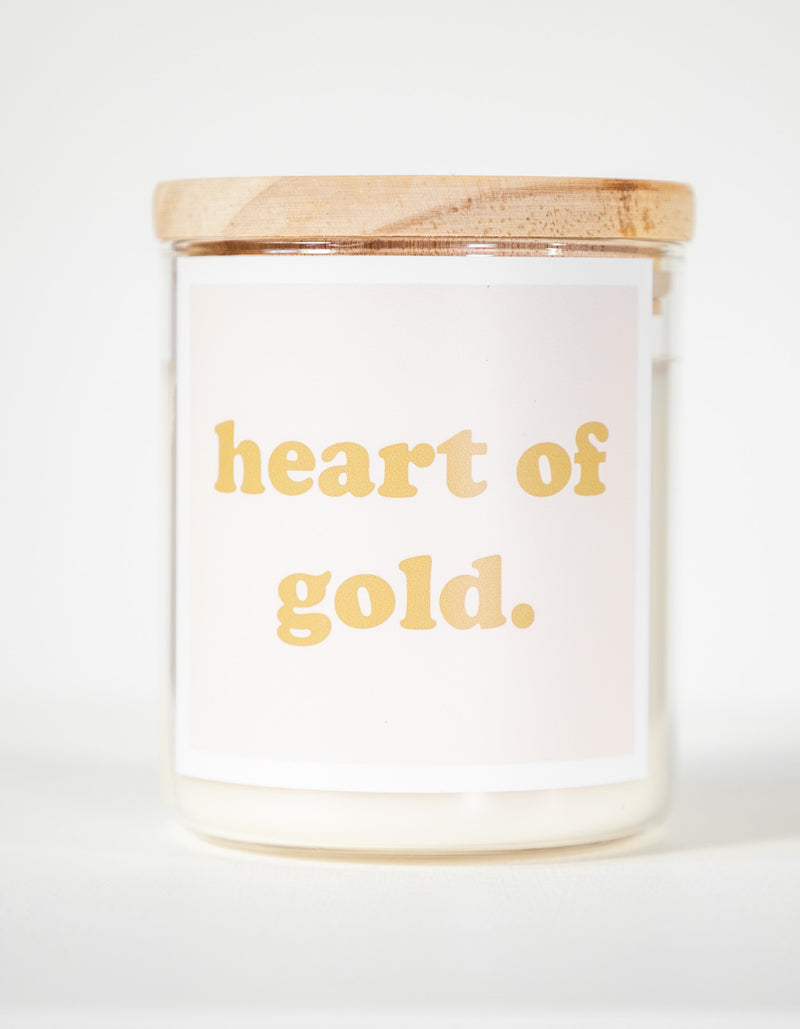 Heart of Gold Candle
