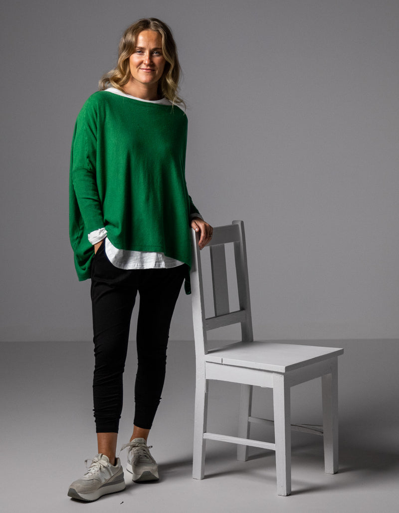 Green on sale cotton jumper
