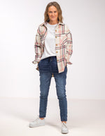 Riley Denim Jogger Pants in Blue Wash