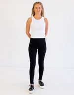 Emmett High Waist Stretch Pant in Black