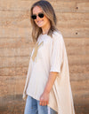 Xavier Sequin Cross Tee in Taupe