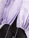 Pippa Lightweight Bomber Jacket with Drawstring in Lilac