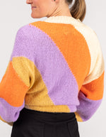 Axel Crew Neck Jumper in Multi Stripe
