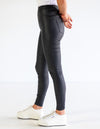 Marci Stretch Pants in Black Leatherette