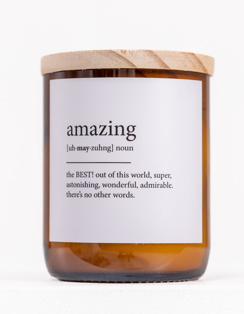 Dictionary Candle - Amazing