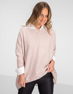 Willow Cotton Knit Jumper in Blush