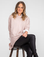 Willow Cotton Knit Jumper in Blush