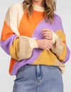 Axel Crew Neck Jumper in Multi Stripe