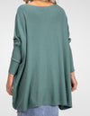 Willow Cotton Knit Jumper in Sage