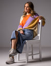 Axel Crew Neck Jumper in Multi Stripe