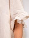 Millie Relaxed Fit Top in Beige Linen