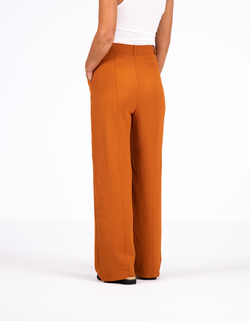 Kendal Wide Leg High Waist Pants in Spice