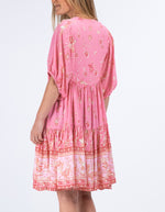 Carly Smock Dress in Pink Floral