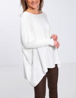 Willow Cotton Knit Jumper in Cream