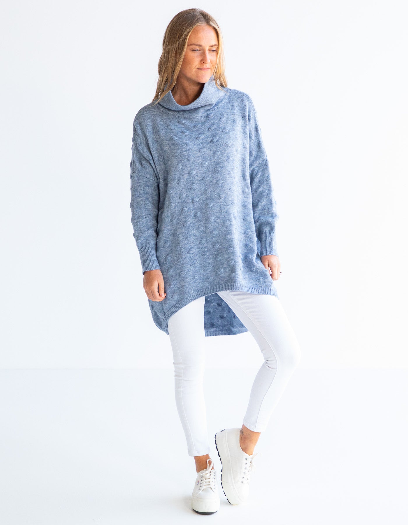 Baby blue deals oversized sweater