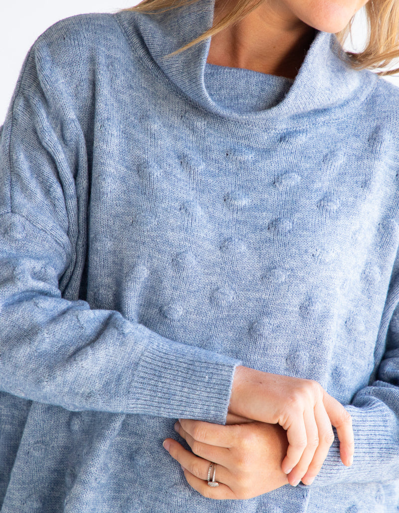 Baby blue oversized jumper sale