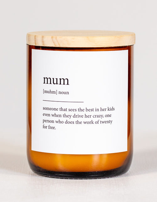 Dictionary Candle – Mum